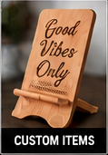 Personalized wooden item from supplied storefront