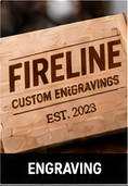 Engraved wooden Fireline plaque from supplied storefront